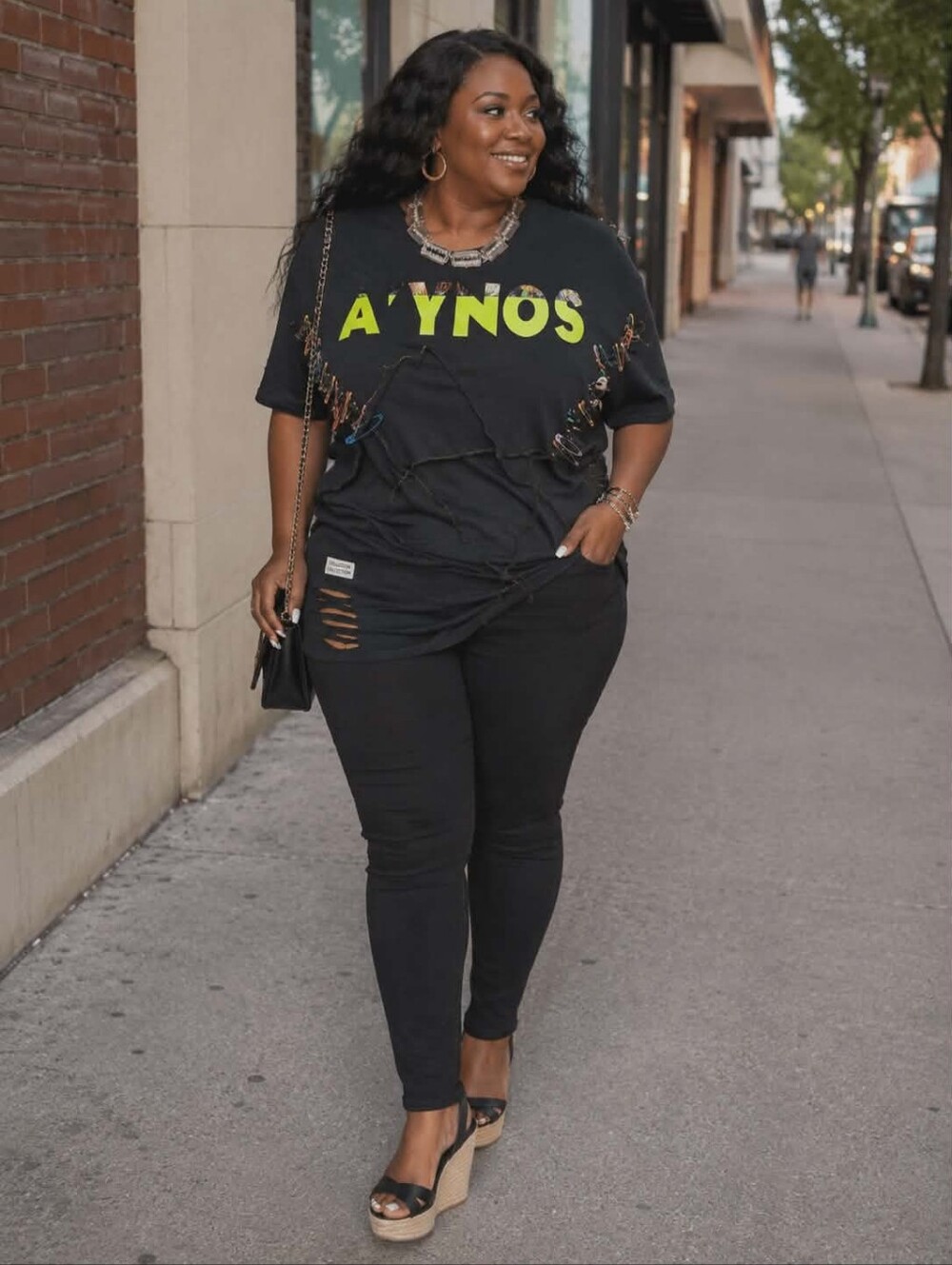 Black Graphic Women's Tee